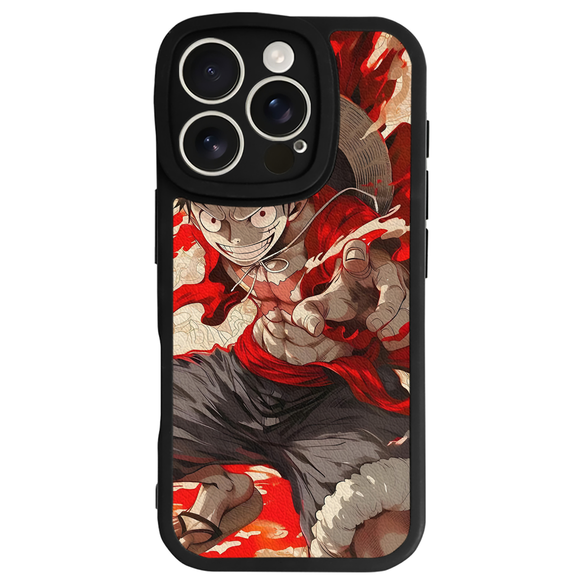 （画像用） ワンピース ONE PIECE 【iPhone 16シリーズ対応】シリコンスマホケース（レザー調） 材質：シリコン
